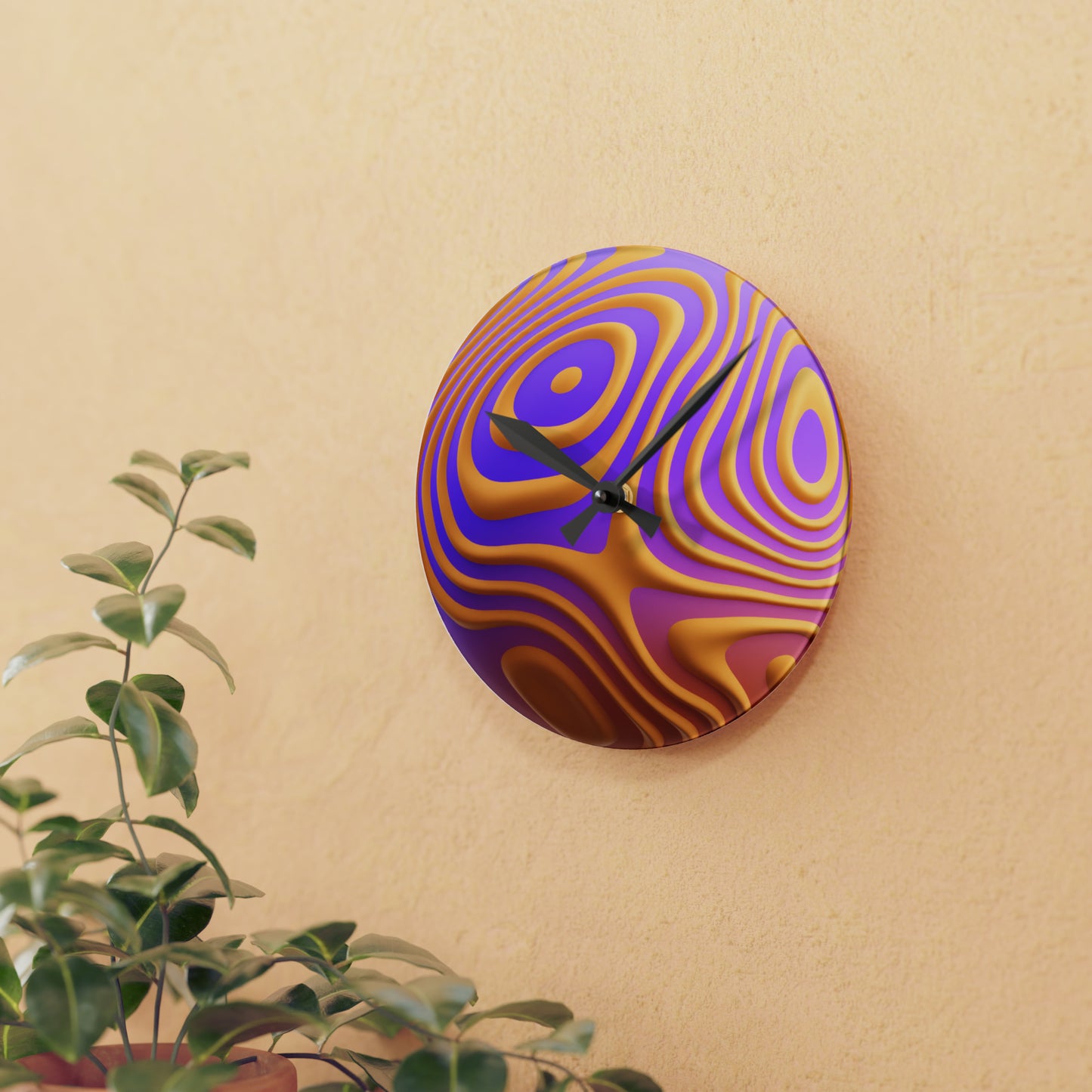 3D Sphere Wall Clock