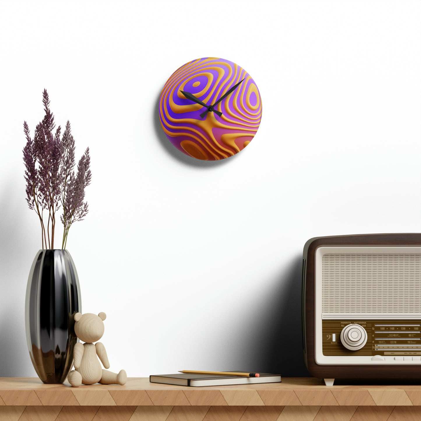 3D Sphere Wall Clock