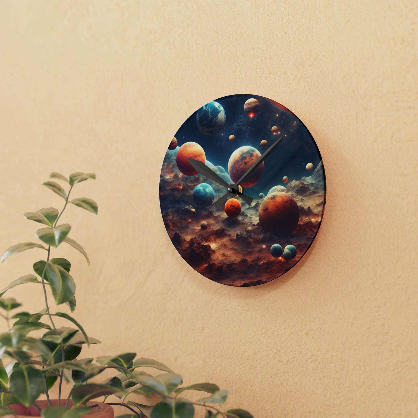 Galaxy Wall Clock