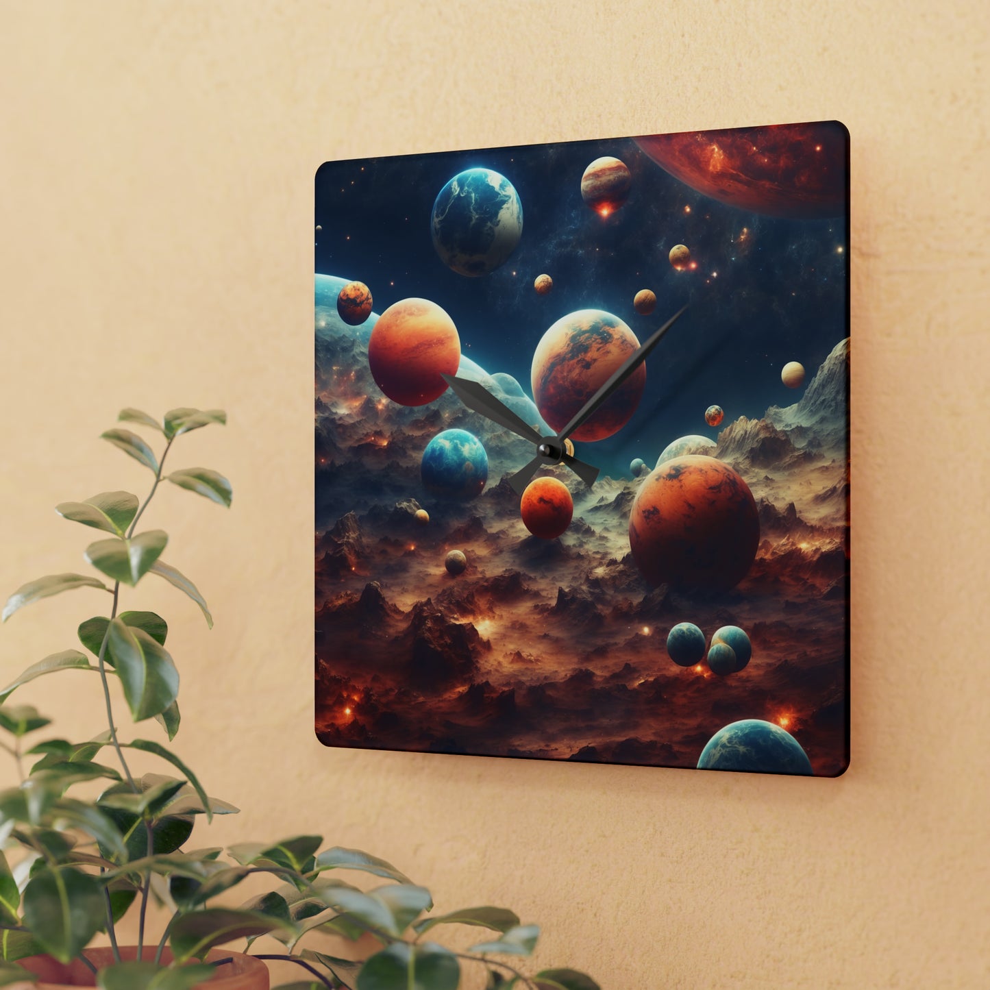 Galaxy Wall Clock