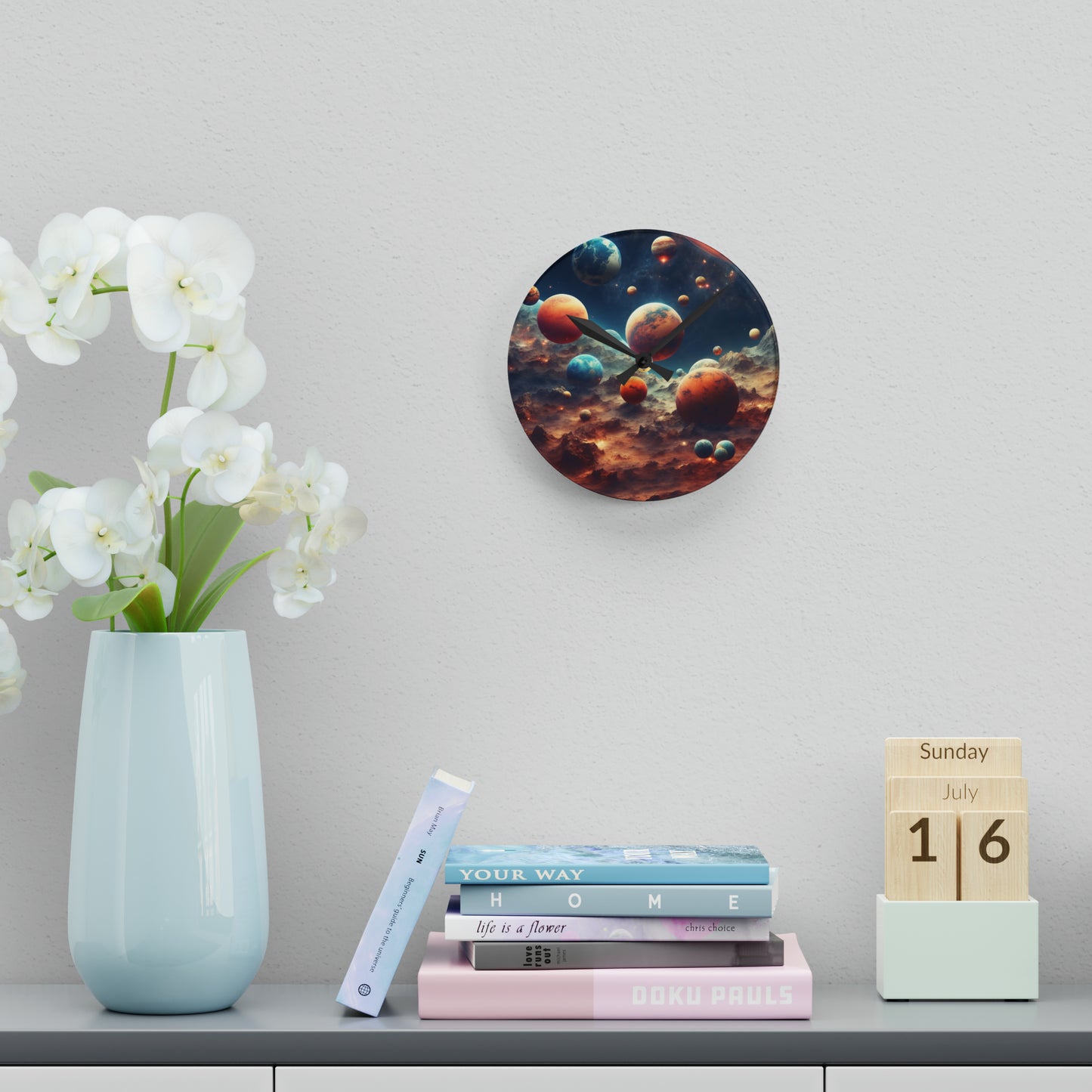 Galaxy Wall Clock