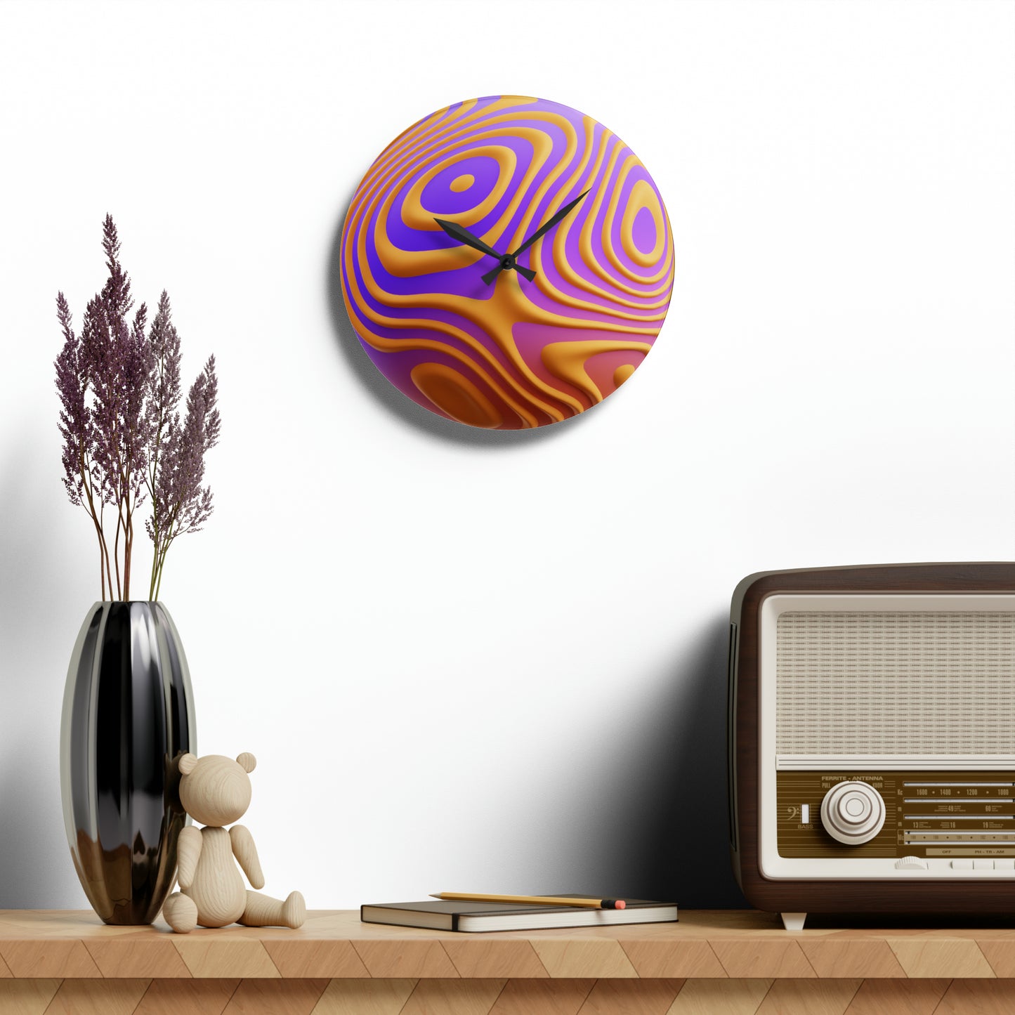 3D Sphere Wall Clock