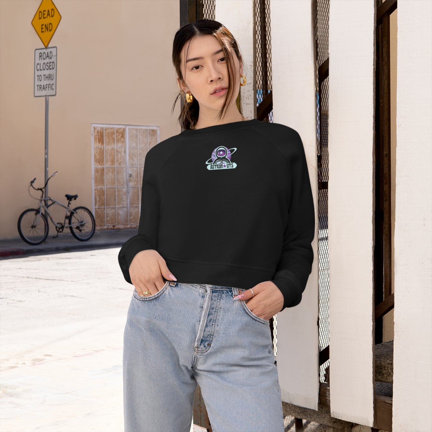 Astronaut Cropped Fleece Pullover