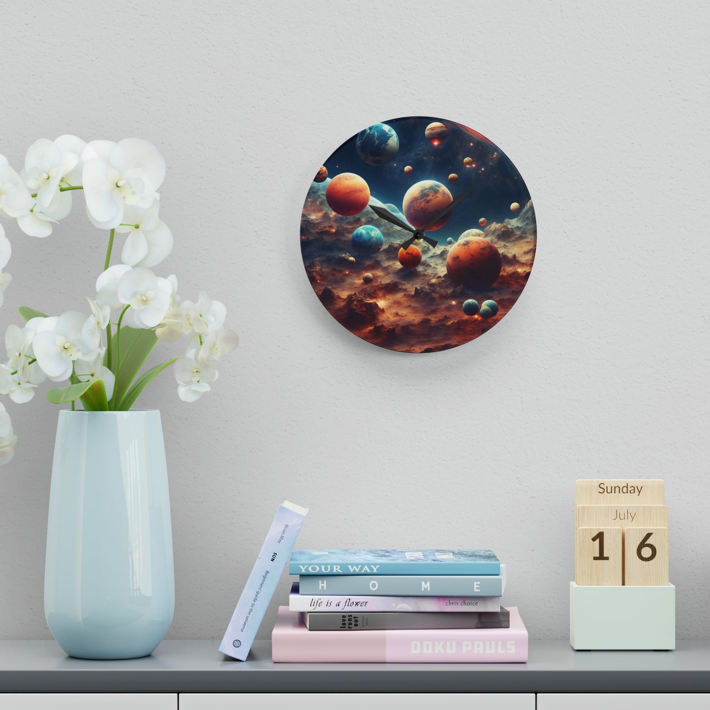 Galaxy Wall Clock