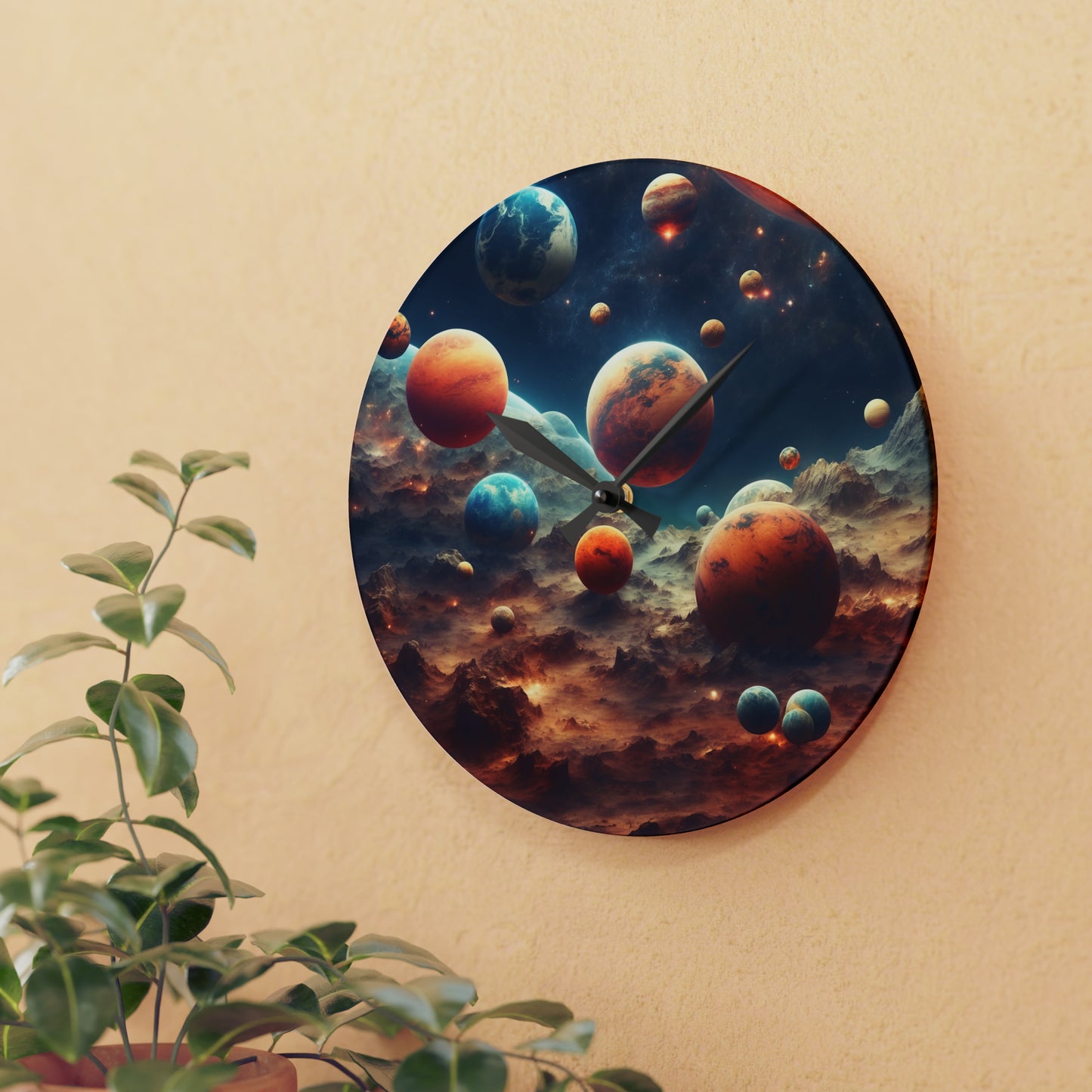 Galaxy Wall Clock