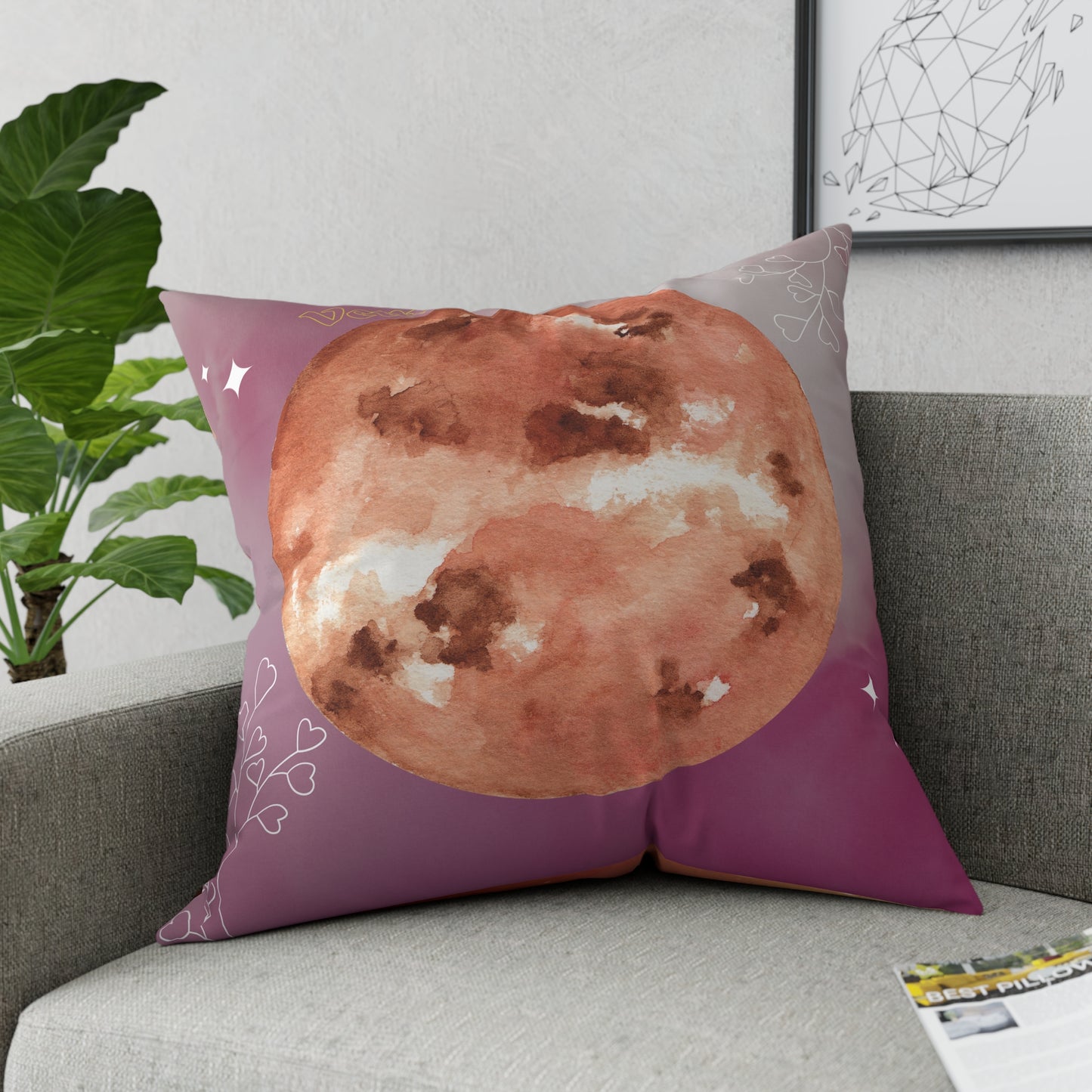 Neptune - Venus Throw Pillow