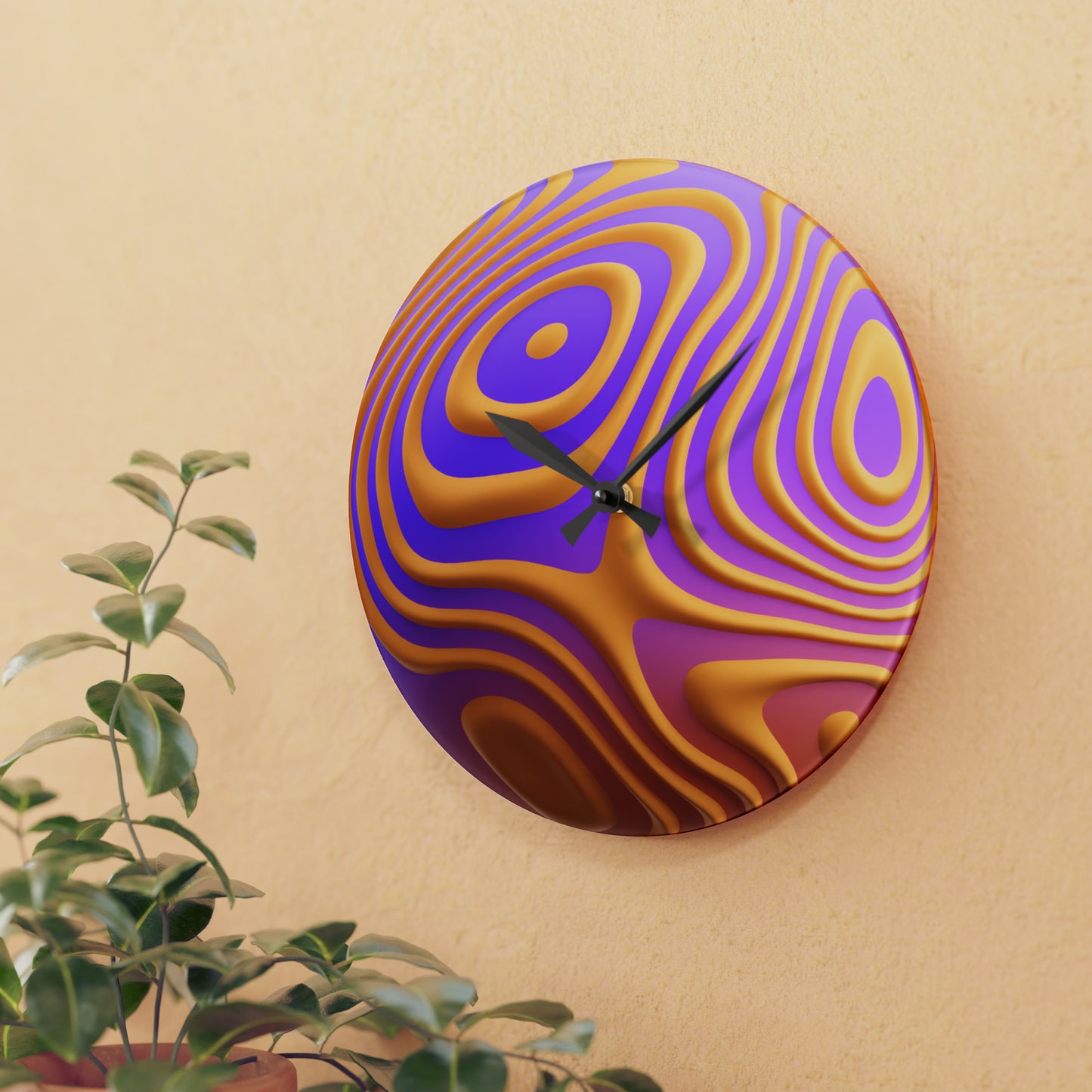 3D Sphere Wall Clock