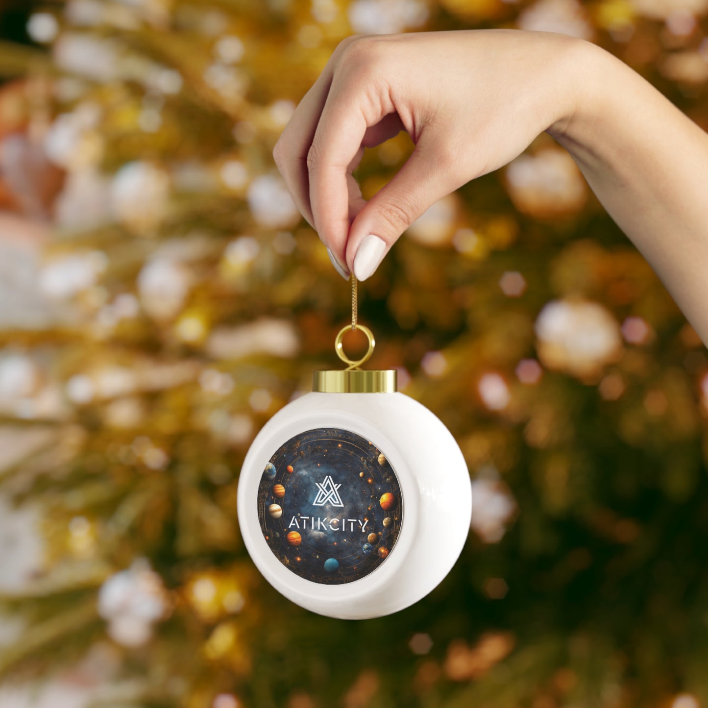 Atikcity Christmas Ball Ornament