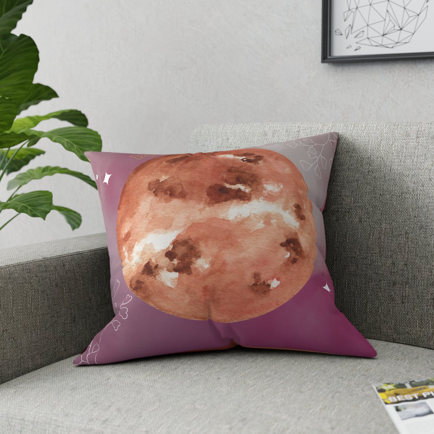 Neptune - Venus Throw Pillow