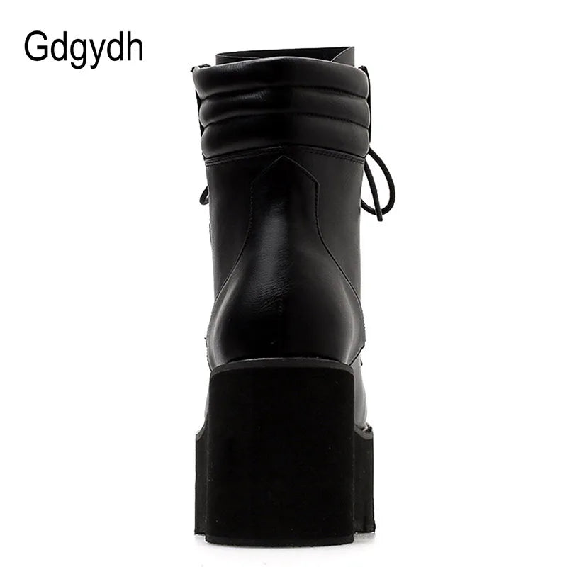 Chunky Heels Boots Women
