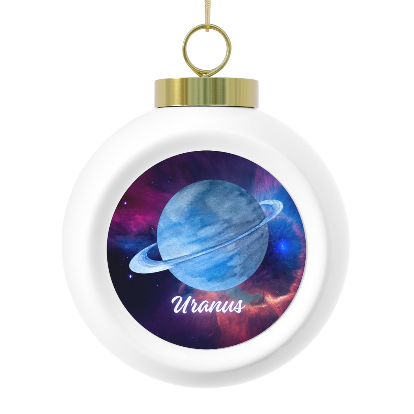 Uranus Christmas Ball Ornament