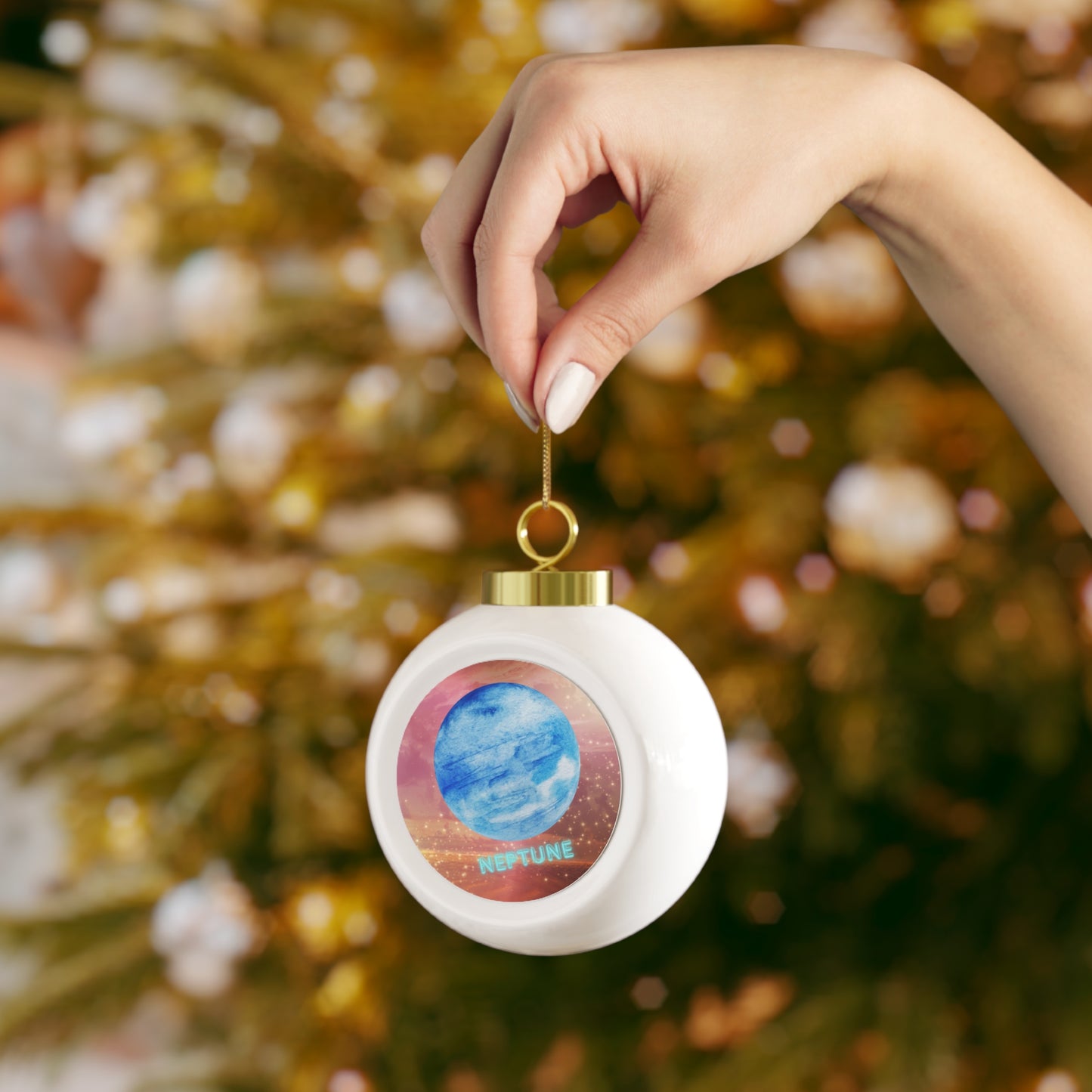 Neptune Christmas Ball Ornament