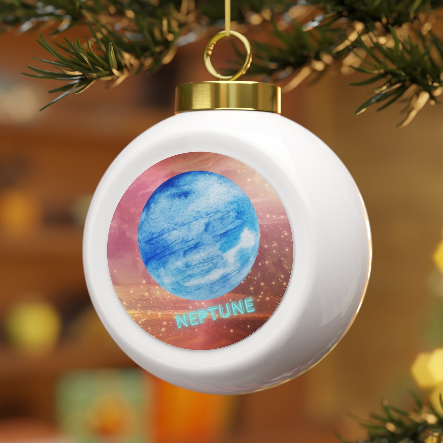 Neptune Christmas Ball Ornament