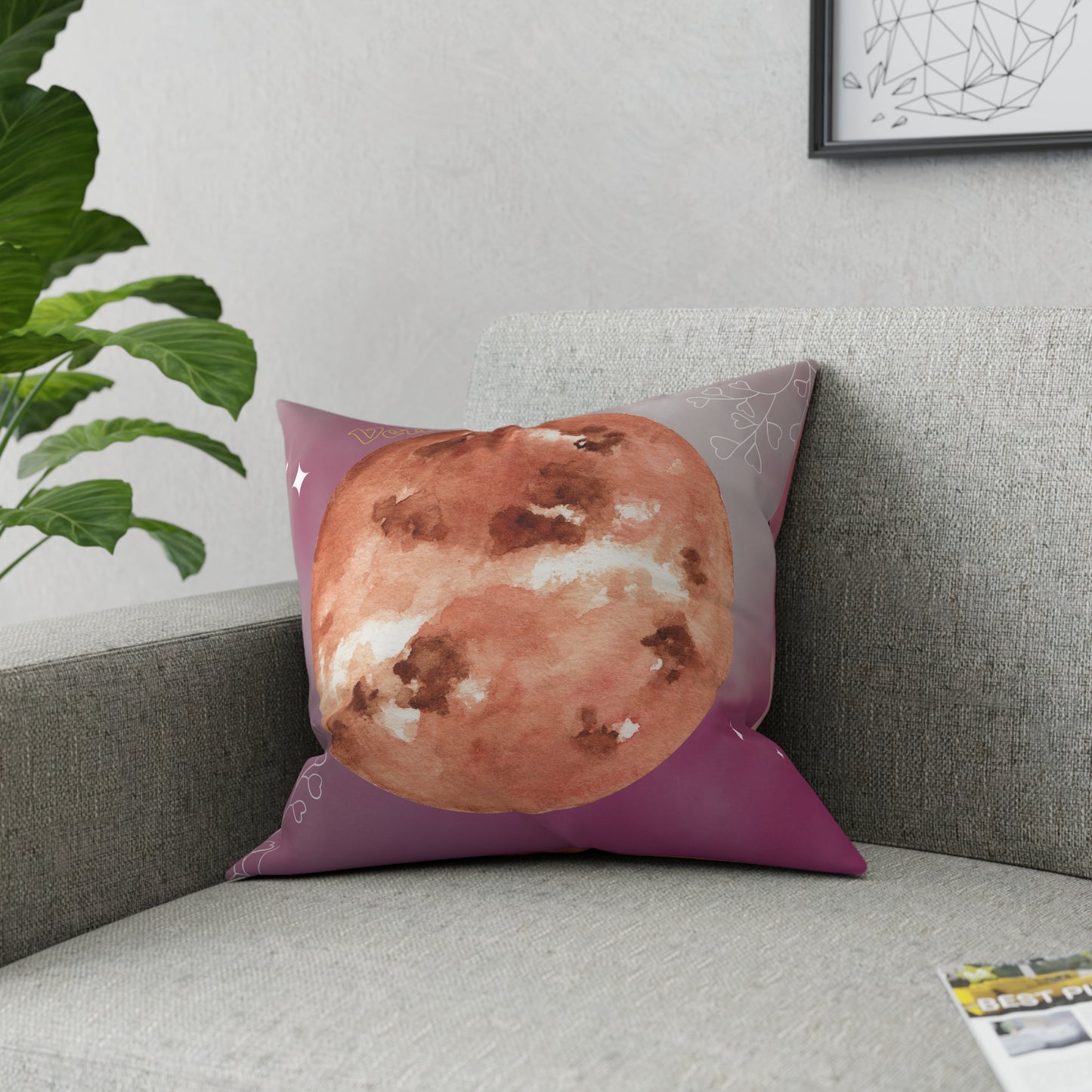 Neptune - Venus Throw Pillow