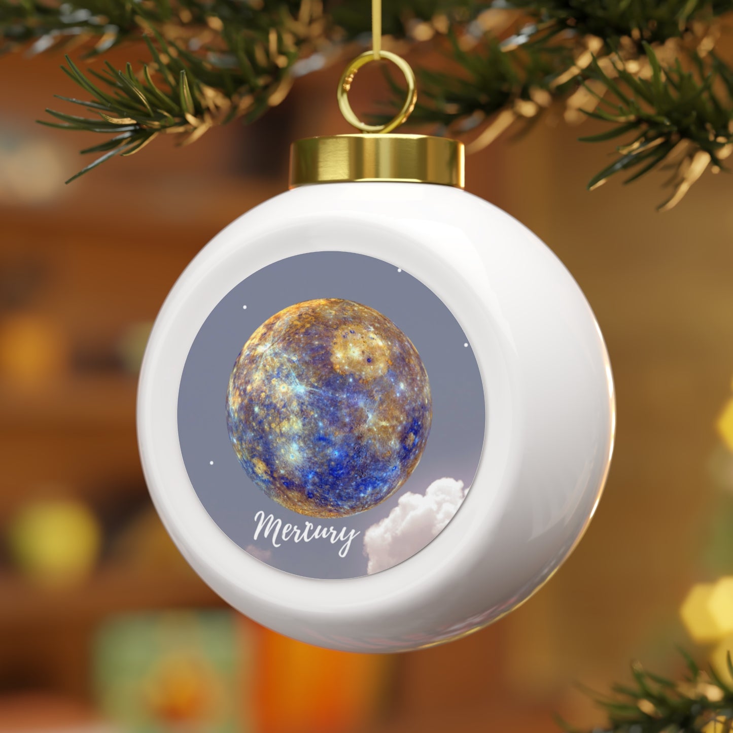 Mercury Christmas Ball Ornament