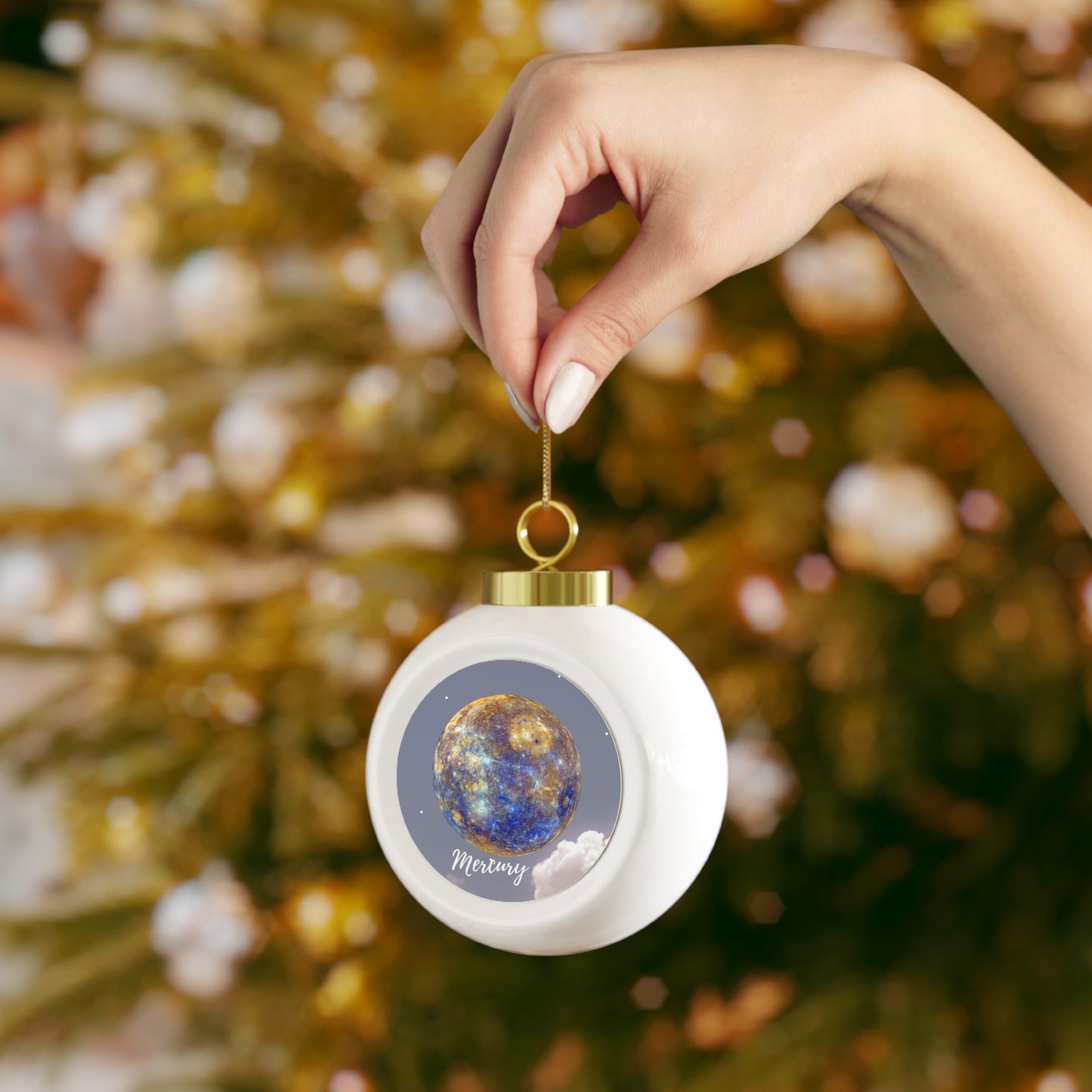 Mercury Christmas Ball Ornament