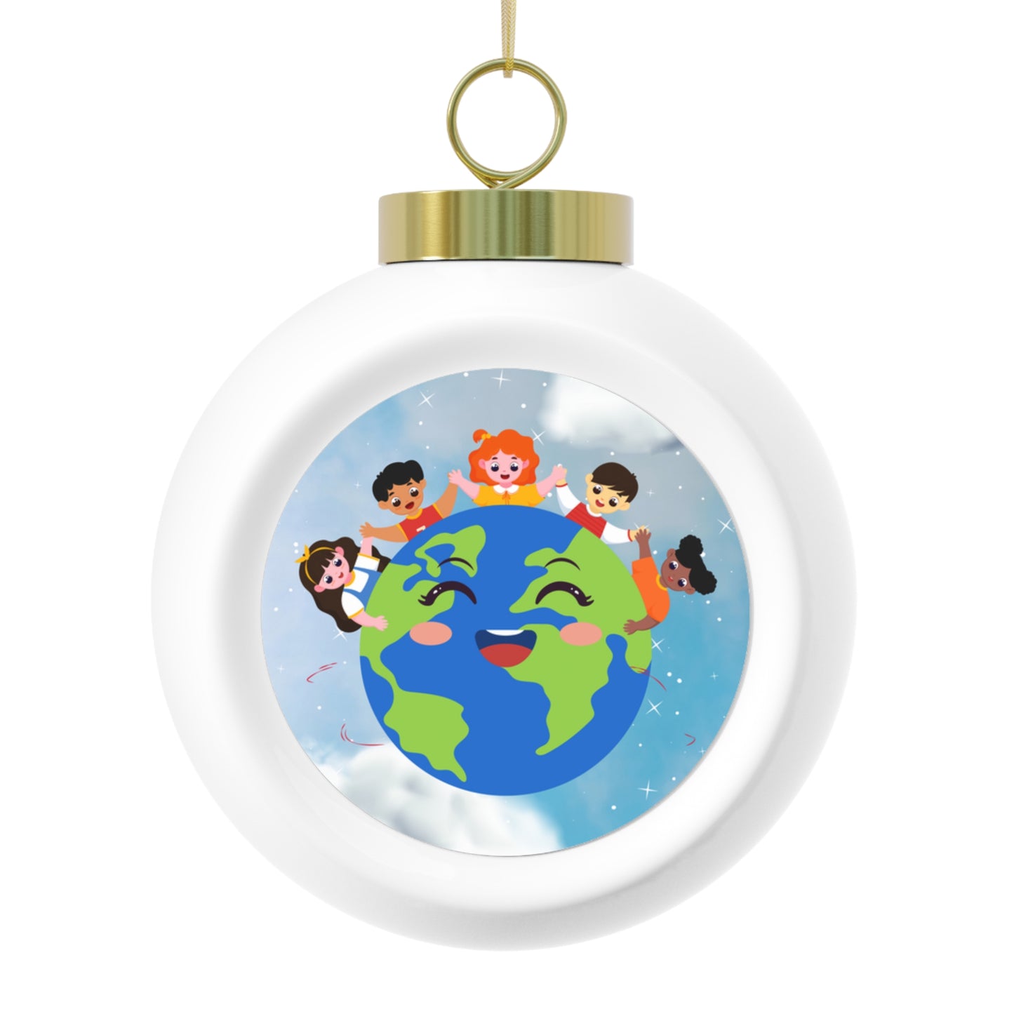 Earthy Christmas Ball Ornament