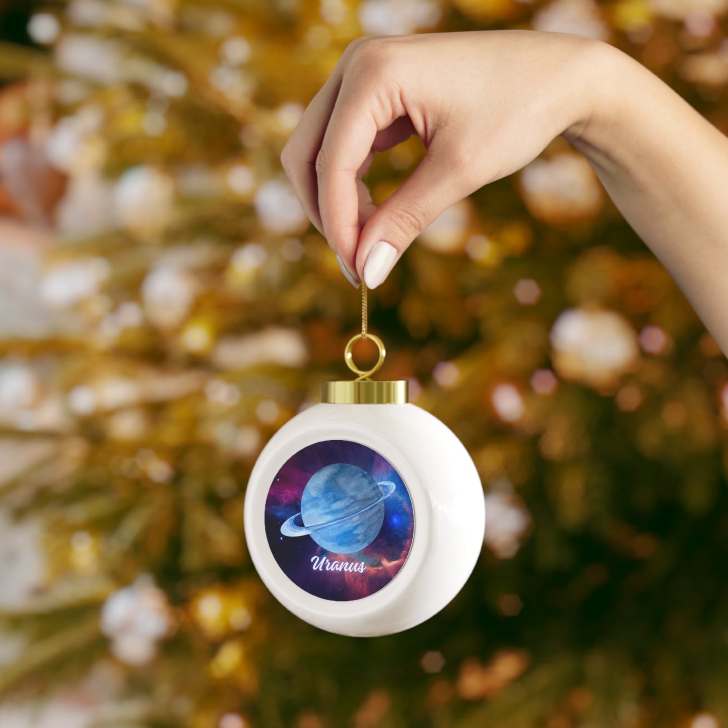 Uranus Christmas Ball Ornament