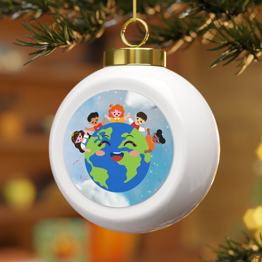 Earthy Christmas Ball Ornament