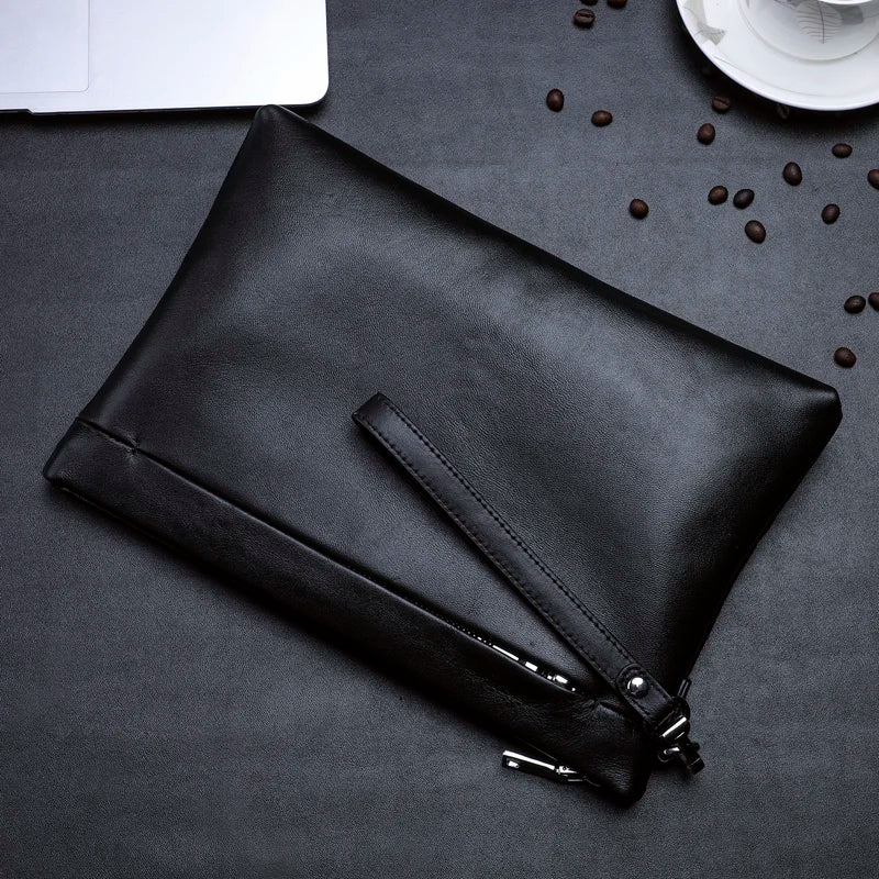 Clutches Men Hand Bag Genuine Leather