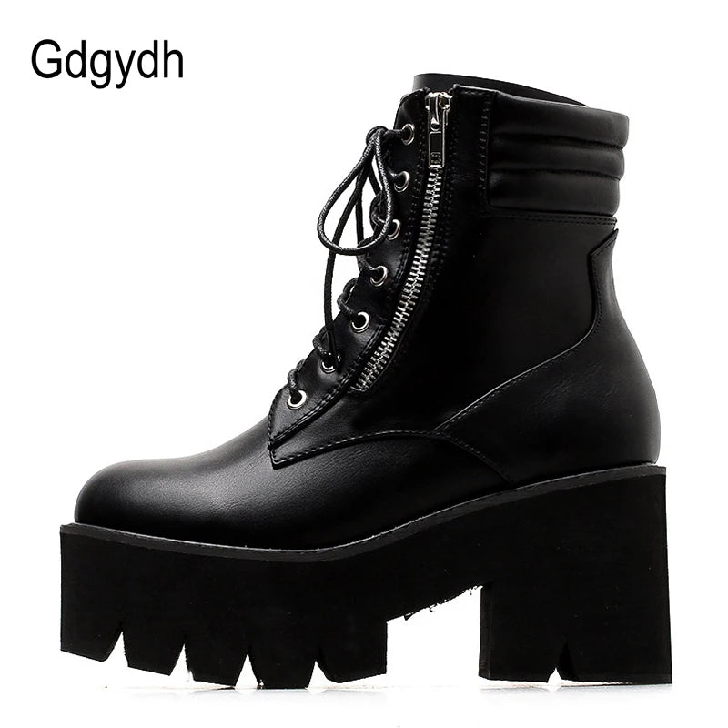 Chunky Heels Boots Women